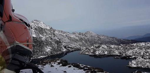 Helicopter at Gosaikunda
