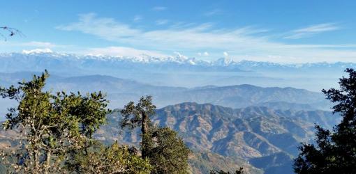 Mountain view from Phulchowki
