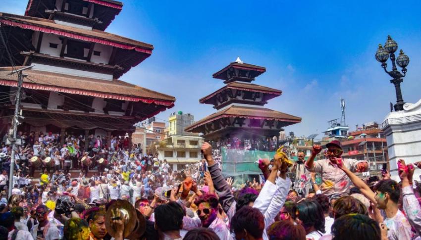 Holi festival in Nepal