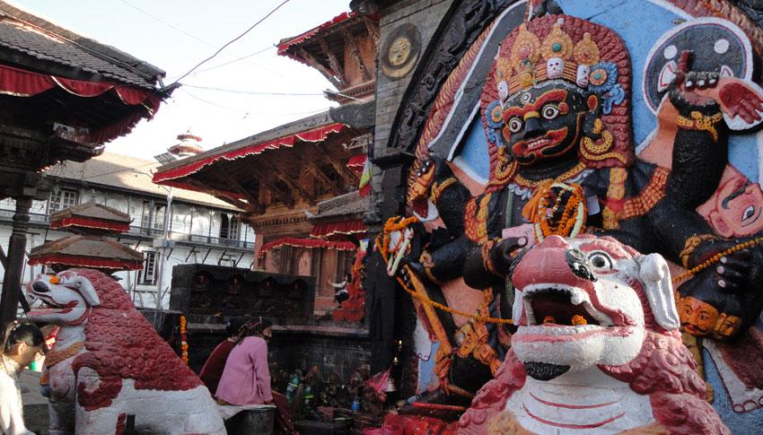 Kaal Bhairab at Kathmandu Durbar Square Kaal Bhairab at Kathmandu Durbar Square